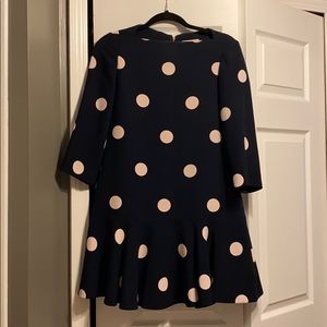 kate spade polka dot spotlight flounce dress